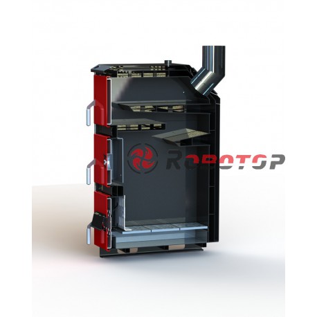 Дровяной твердотопливный котел (теплообменник) Robotop FW 25